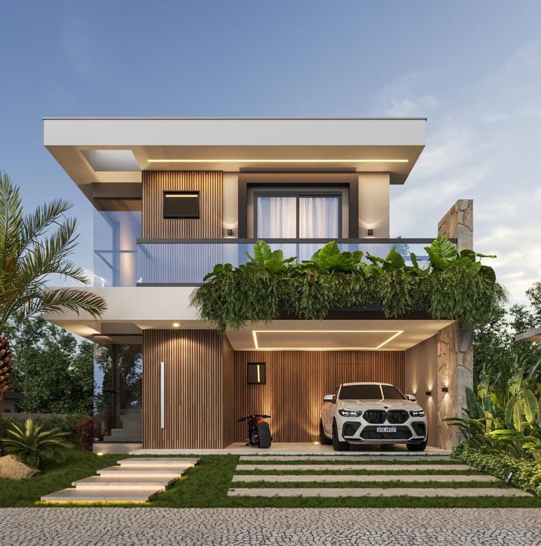 Fachada frontal da casa